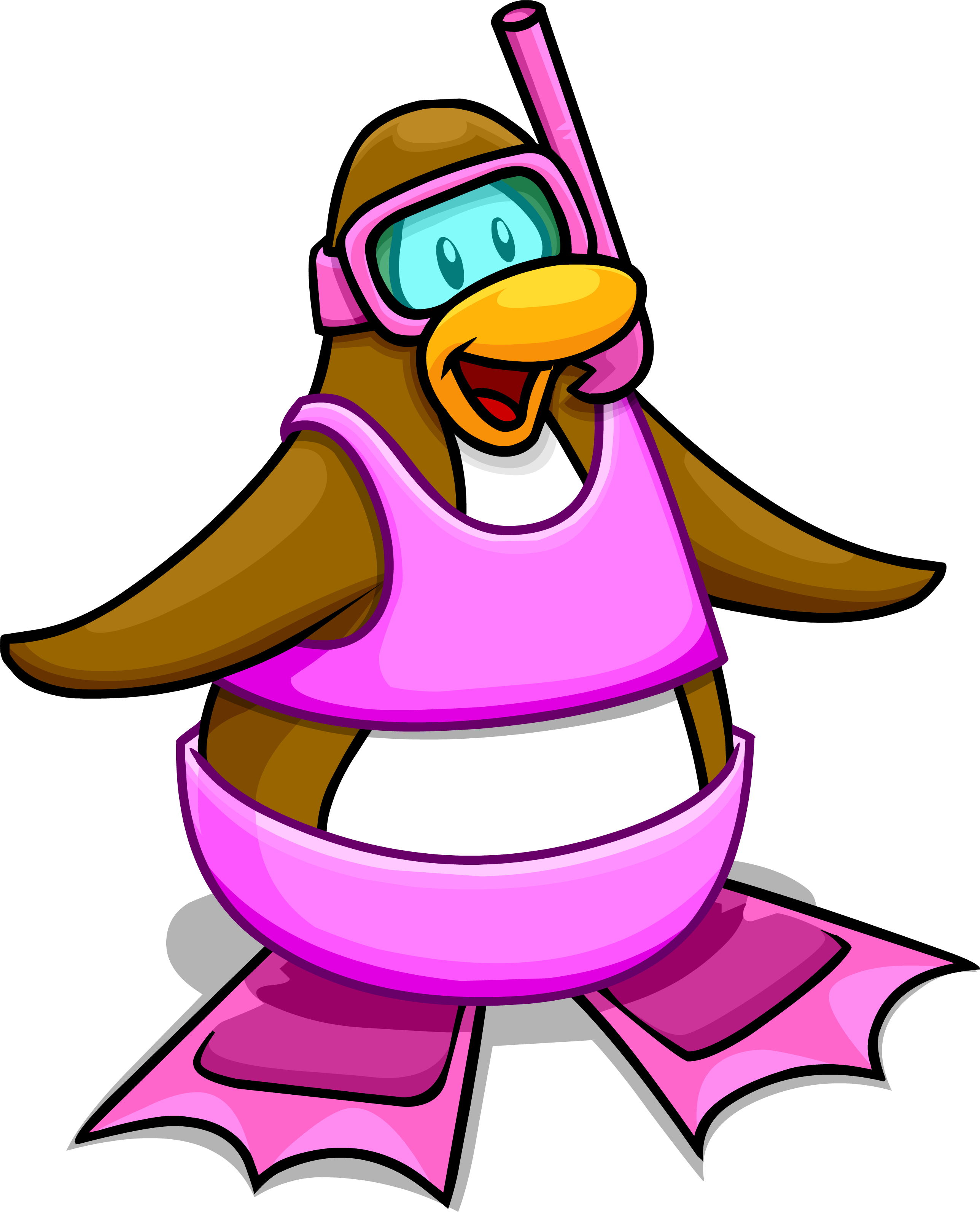 Flippers Clipart Purple Penguin - Penguin - Png Download - Full Size