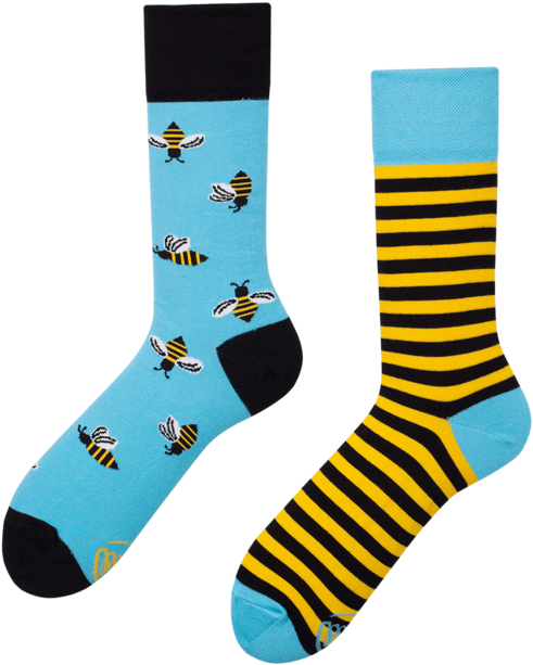 Bee Bee - Many Mornings Ponožky Clipart (600x749), Png Download