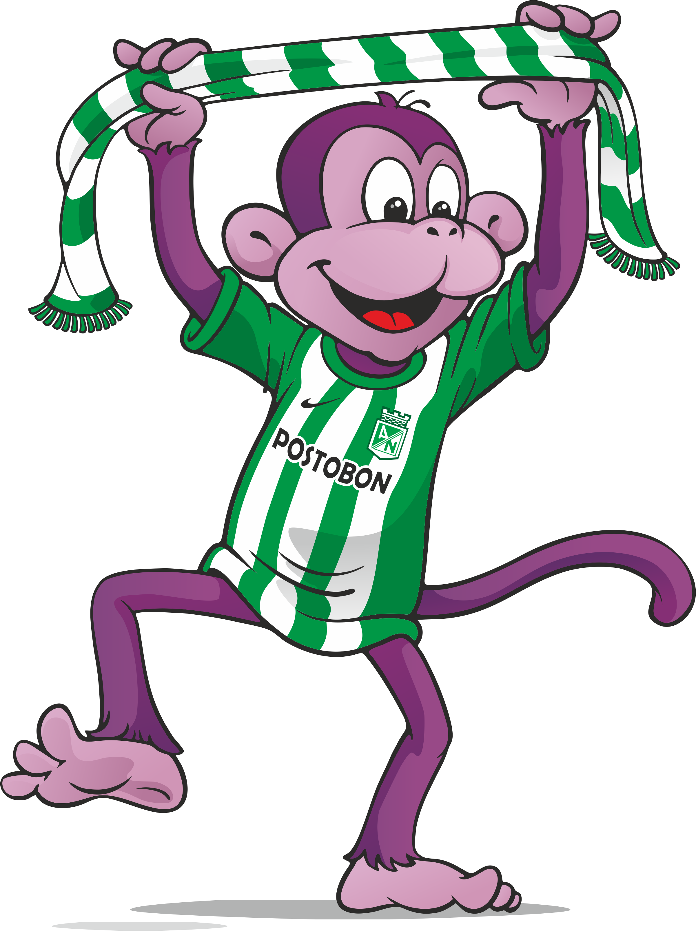 Copyright 2018 @ Purple Monkey Hostel - Cartoon Clipart (2402x3214), Png Download