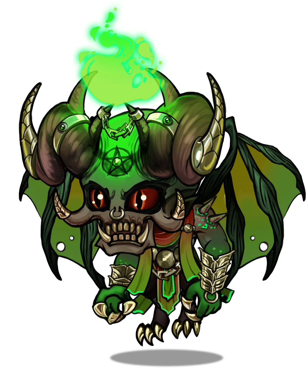 Helltore Skull Tore Clipart (1583x1661), Png Download