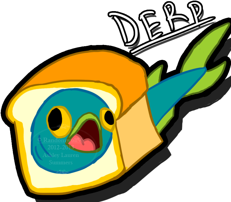12-201 Ley Lauren Summers Yellow Beak Clip Art - Breadfish Meme - Png Download (800x700), Png Download