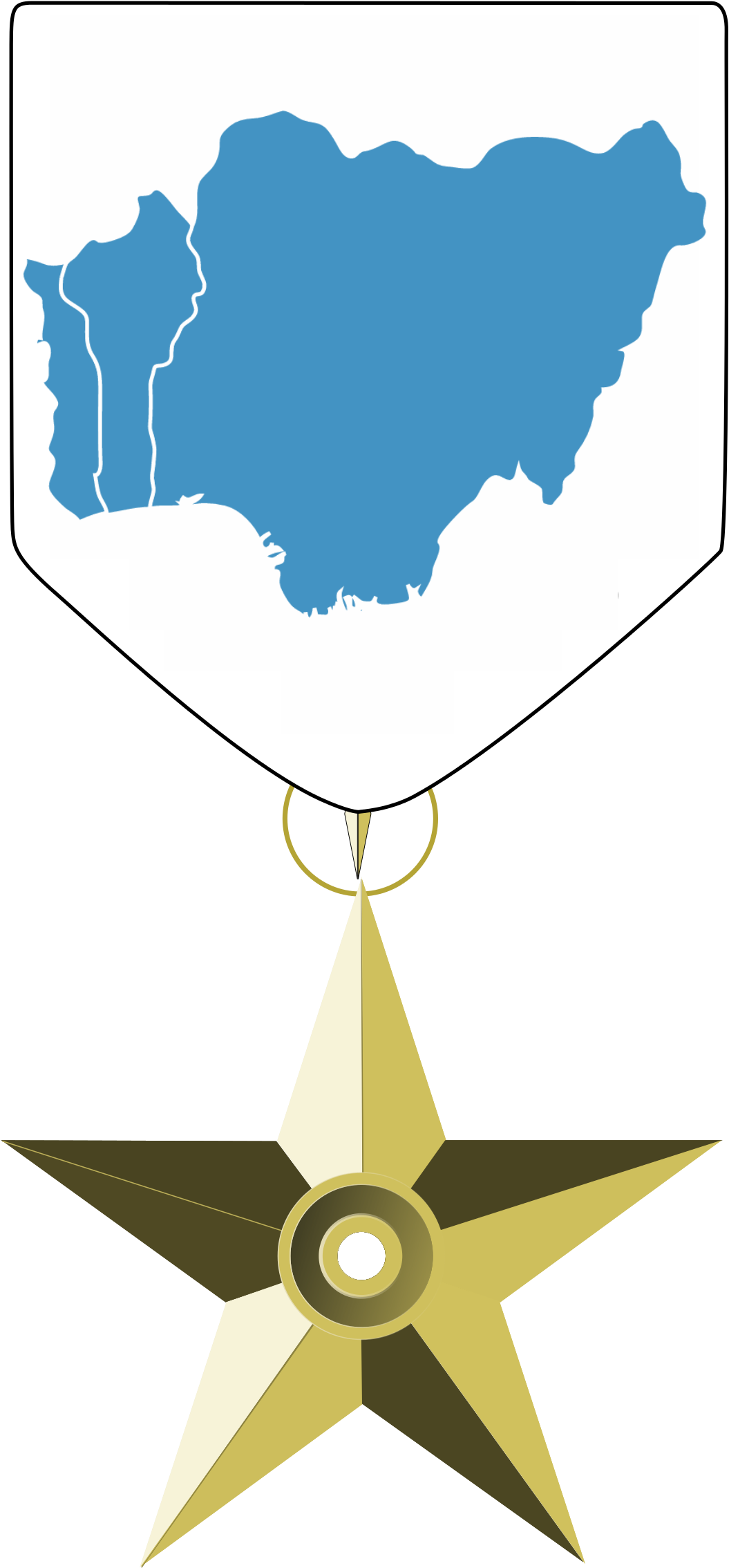 Slave Coast Barnstar - Macedonian Flag Clipart (1085x2356), Png Download