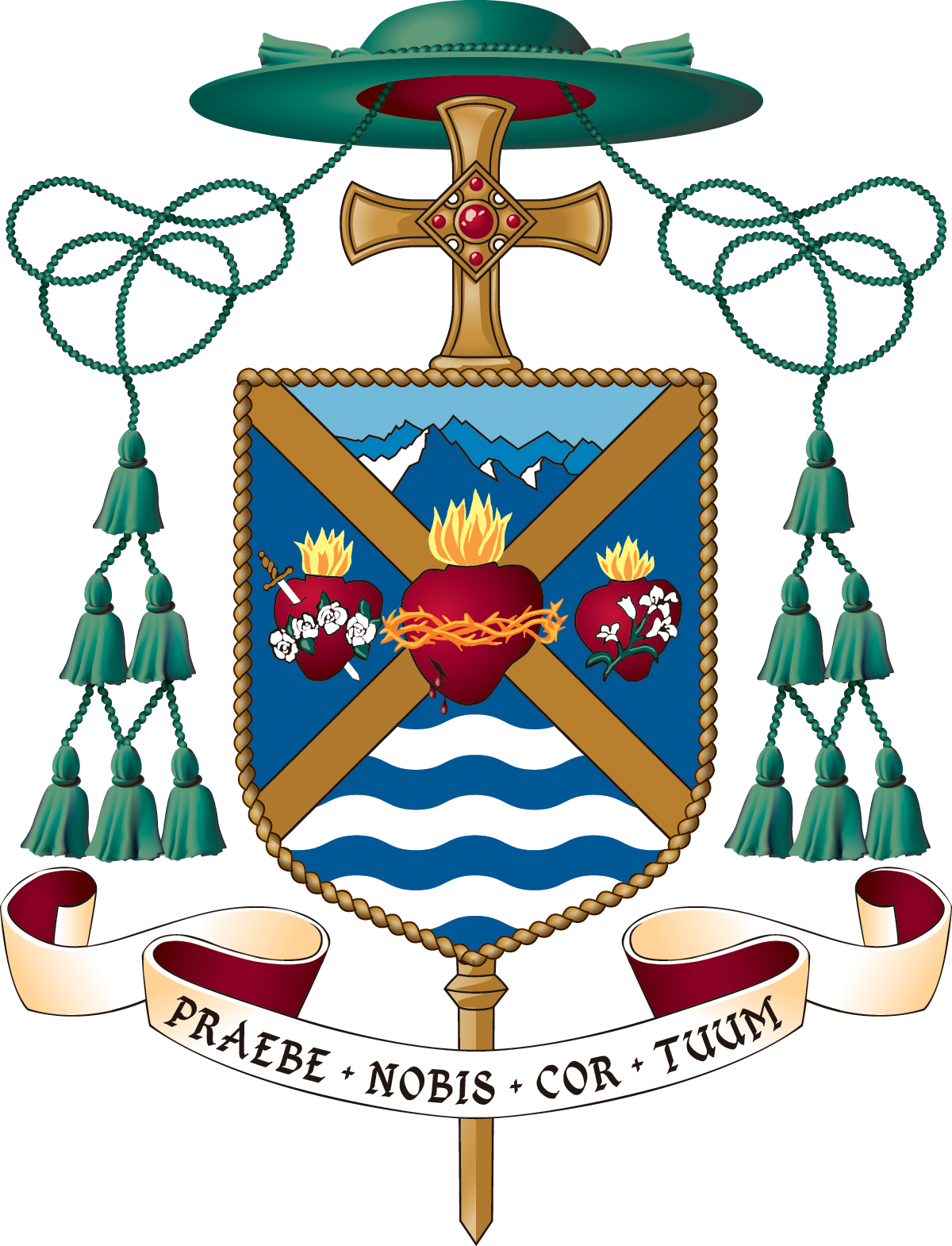 Bishop Cozzens' Coat Of Arms Clipart (1200x1570), Png Download