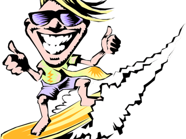 Surfer Clipart Animated - Clip Art - Png Download (640x480), Png Download
