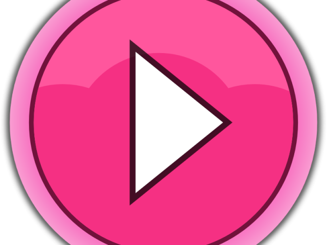 Learn More Button Clipart Transparent - Transparent Pink Play Button - Png Download (640x480), Png Download