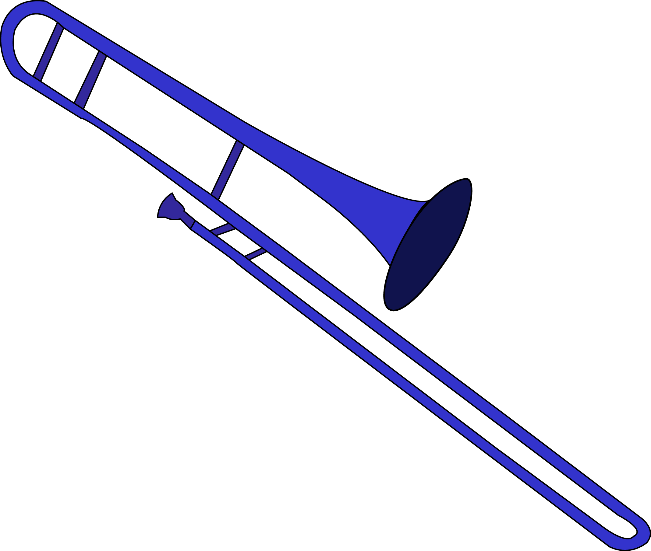 Trombone Clipart Full Size Clipart (3824683) PinClipart