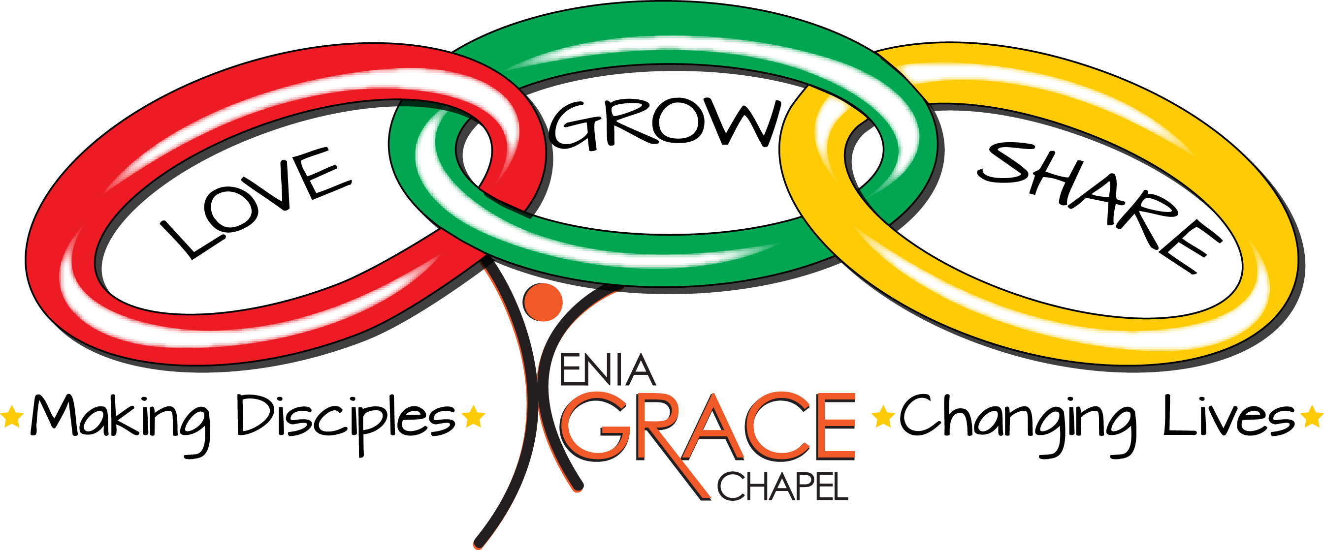 Xenia Grace Chapel • Located Off Route 42 South In Clipart (2689x1118), Png Download