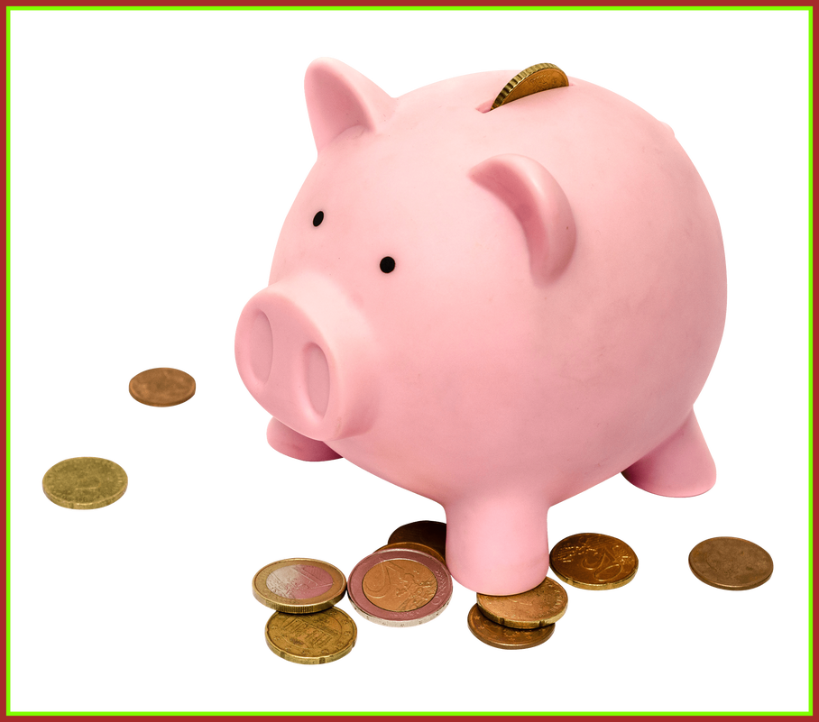 Pig Clipart Money - Piggy Bank Money Png Transparent Png (908x801), Png Download