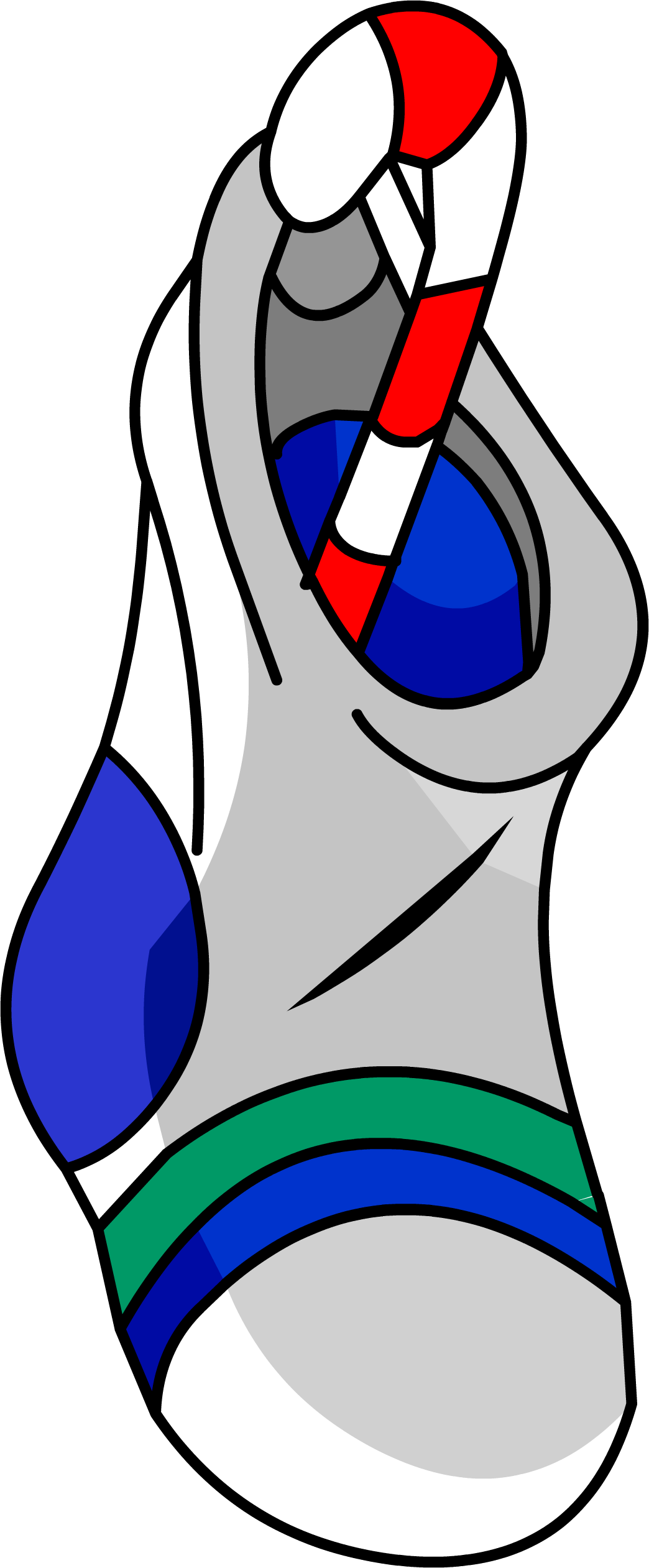 Stockings Sprite 002 Clipart (1044x2522), Png Download