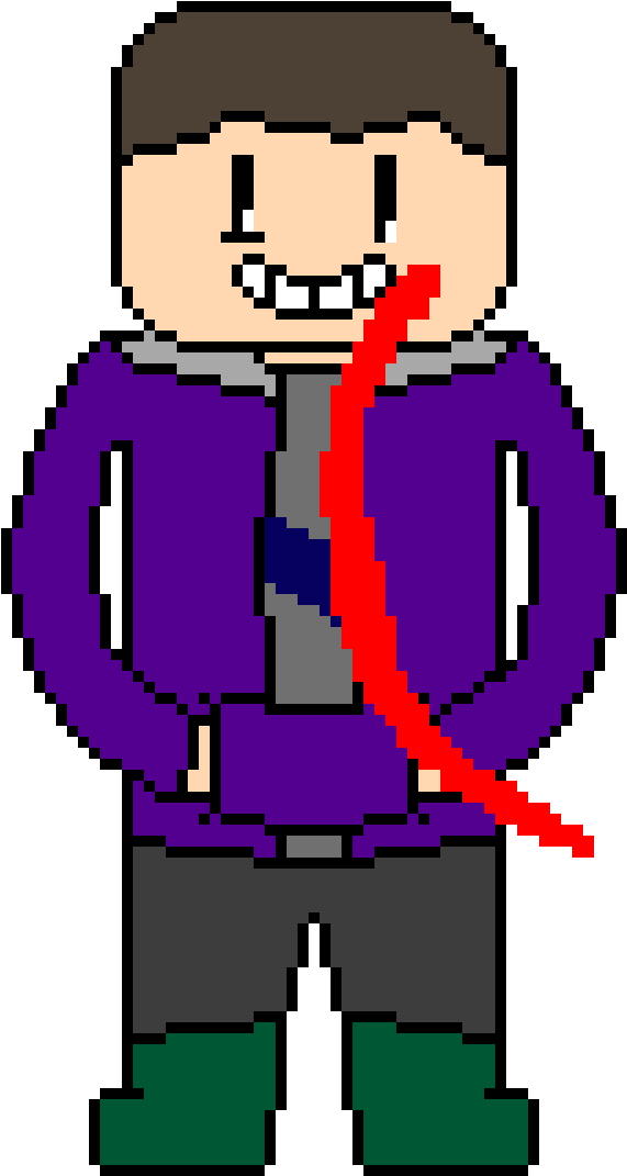 Nolan Battle Sprite V - Cartoon Clipart (630x1090), Png Download