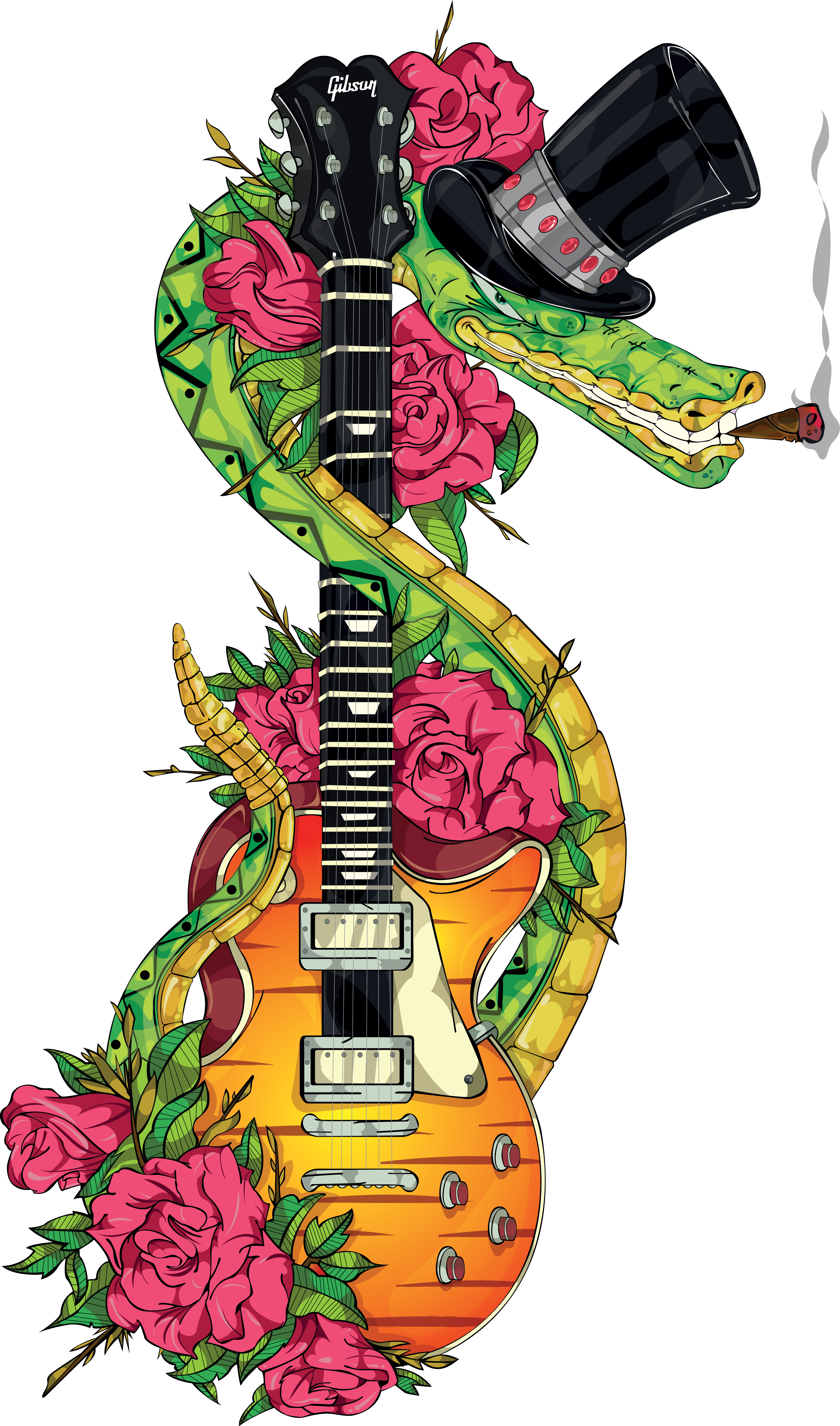 Tattoo Design - Slash´s Snakepit - Slash Tattoo Designs Clipart (3784x6419), Png Download