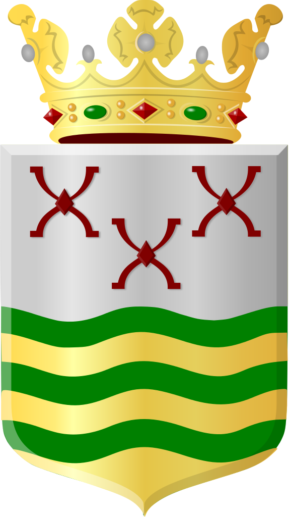 De Aa Wapen - Wapen Van Schouwen Duiveland Clipart (574x1024), Png Download