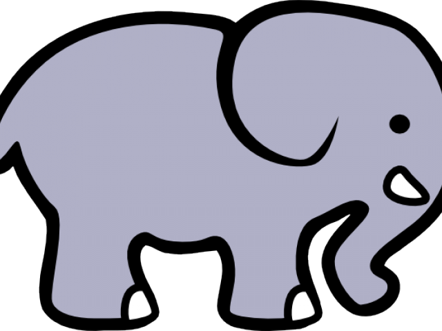 Grey Clipart Clip Art - Elephant Clip Art - Png Download (640x480), Png Download