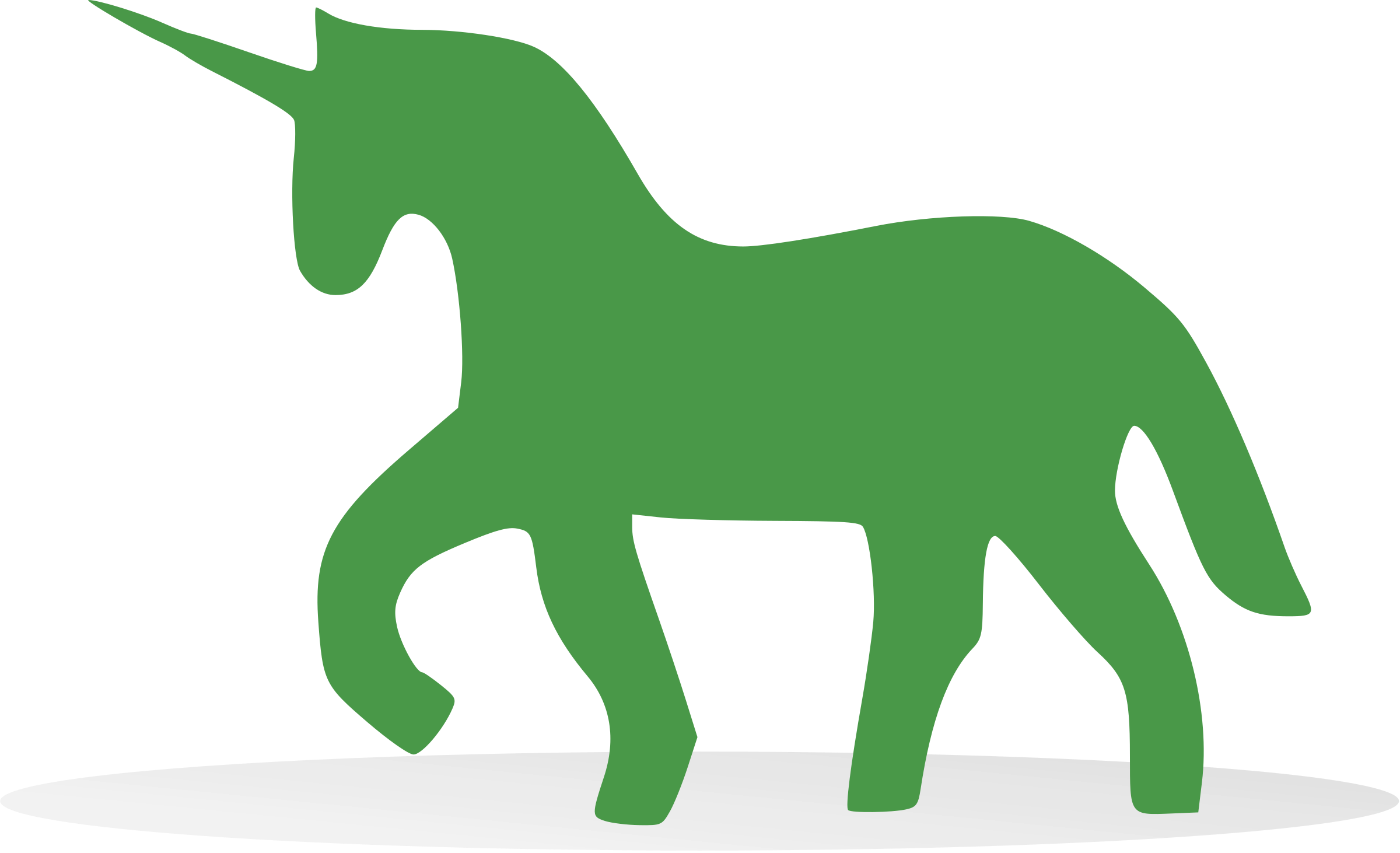 Gunicorn Logo Black And White - Gunicorn Logo Clipart (2400x1462), Png Download