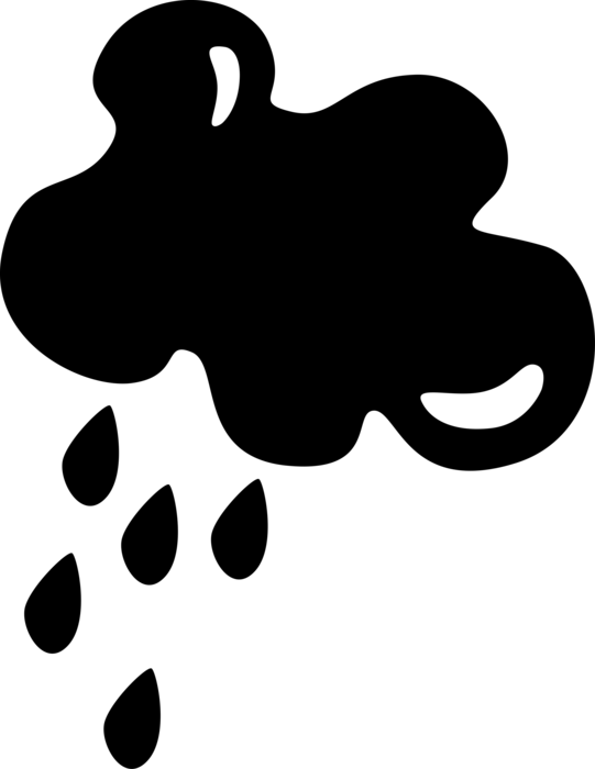 Vector Illustration Of Weather Forecast Clouds With Clipart (541x700), Png Download