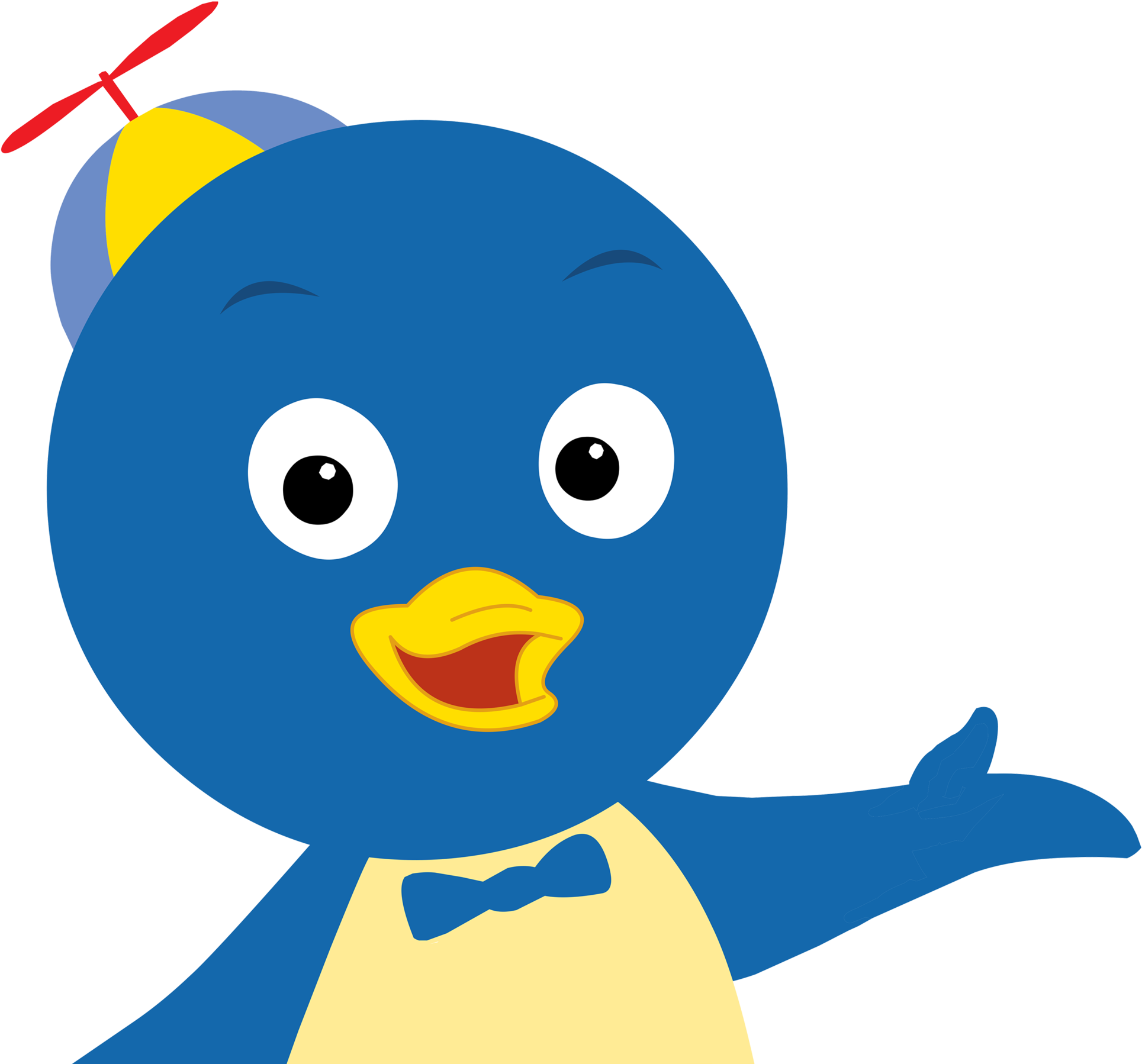 Image The Backyardigans Pablo The Penguin Waving Png - Cartoon Clipart (2000x1846), Png Download