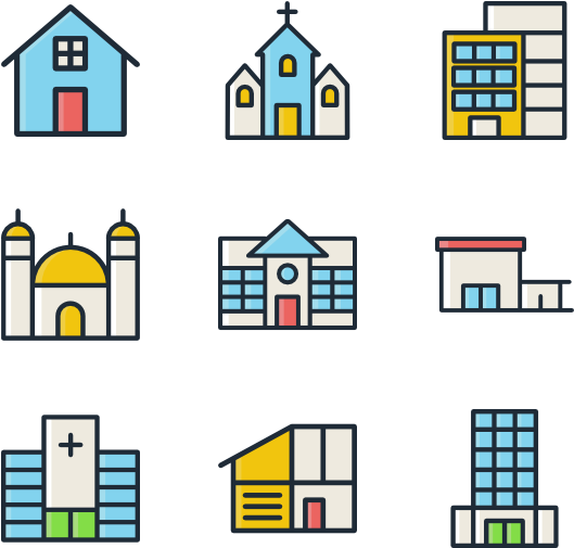 Buildings Clipart (600x564), Png Download
