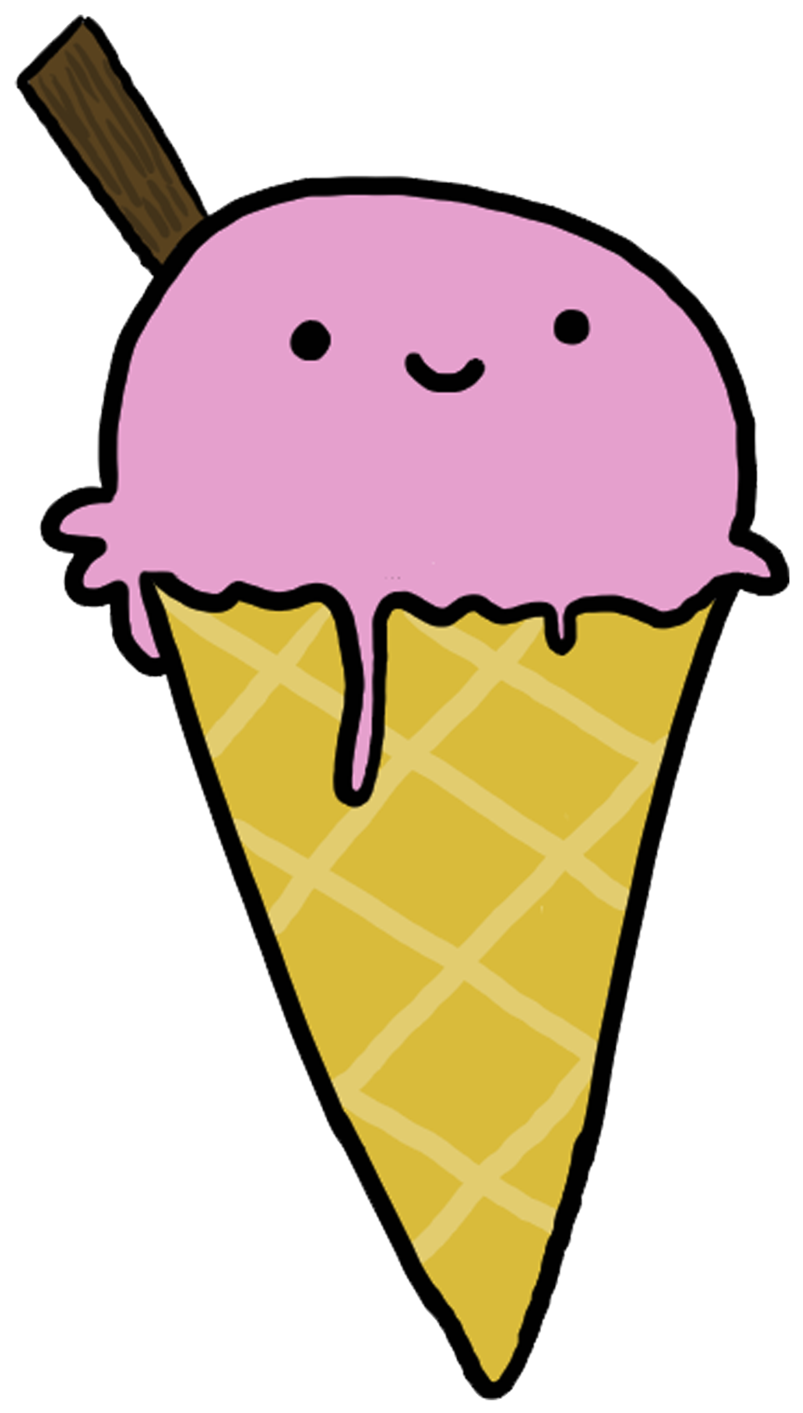 Ice Cream By Chazzyllama - Ice Cream Transparent Cartoon Clipart (803x1413), Png Download