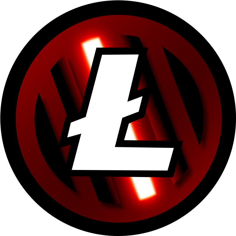 Litecoin Dark Logo - Litecoin Clipart (800x800), Png Download
