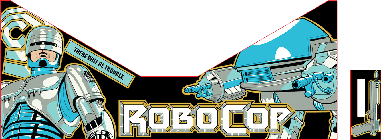 Robocop - Graphic Design Clipart (1334x547), Png Download