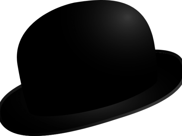 Straw Hat Clipart Derby Hat - Black Hat Clipart Transparent - Png Download (640x480), Png Download