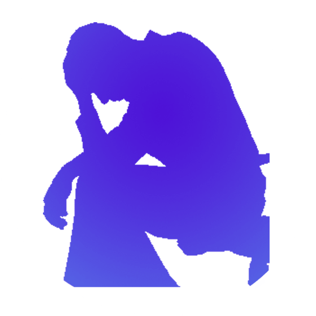 Physiotherapist Psychiatric Counselor - Silhouette Depression Transparent Clipart (640x640), Png Download