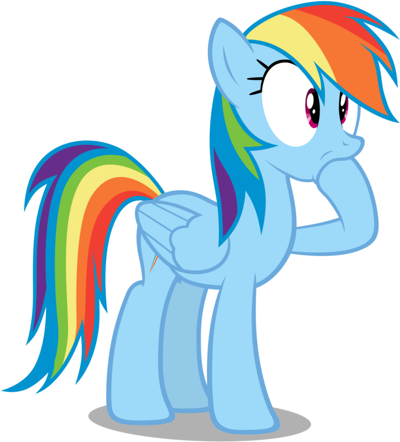 Rainbow Dash Mammal Vertebrate Horse Like Mammal Fictional - Mlp Rainbow Dash Vector Clipart (849x941), Png Download