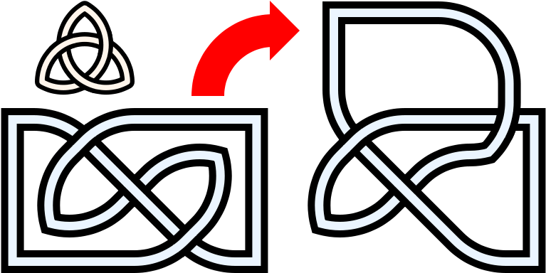 Trefoil Non 3 Symm Flip Demonstration - Television Vector Clipart (800x416), Png Download