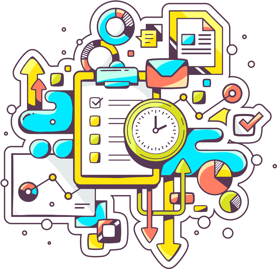 Busy Stuff 1 - Eficiencia En La Organizacion Clipart (1000x1001), Png Download