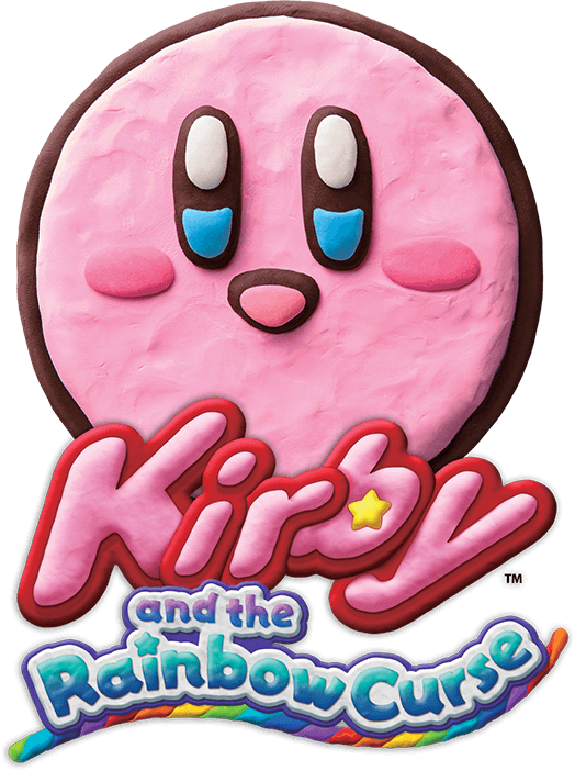 Kirby And The Rainbow Curse - Kirby And The Rainbow Curse Logo Clipart (524x702), Png Download