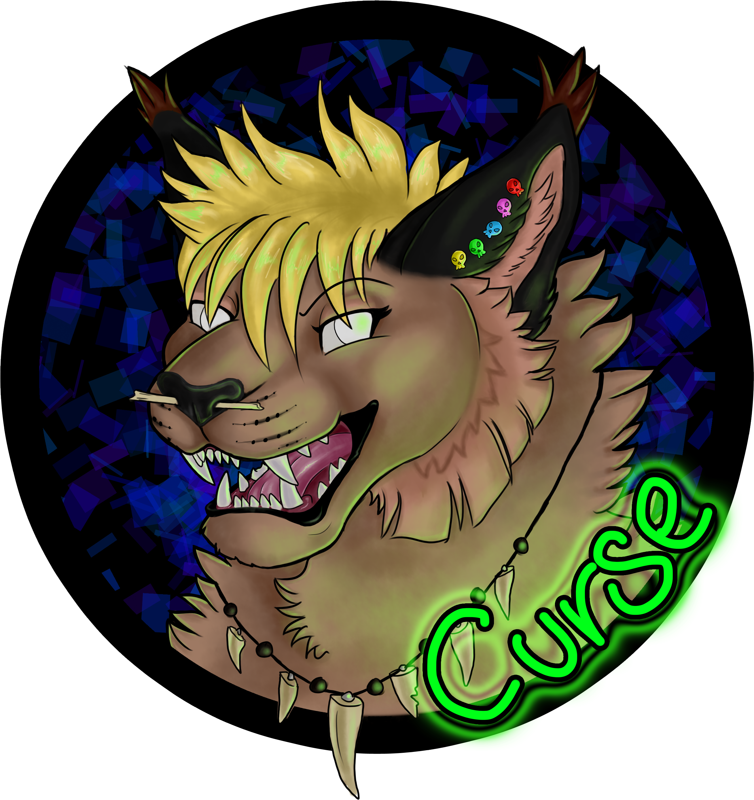 Cf Badge - Curse - Cartoon Clipart (3000x3000), Png Download