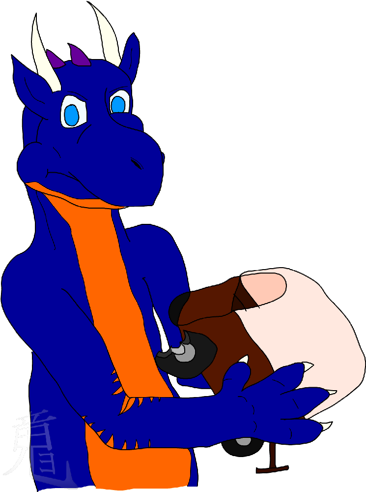 D'hll'k Can't Enjoy His Bandwagon - Cartoon Clipart (745x1000), Png Download