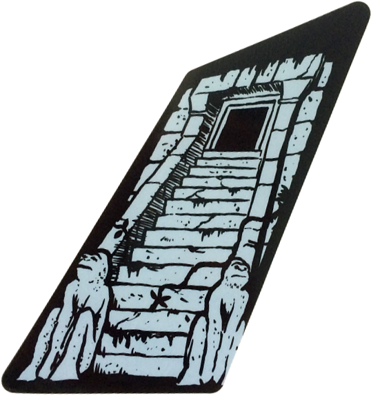 Congo Left Ramp Decal - Stairs Clipart (541x586), Png Download