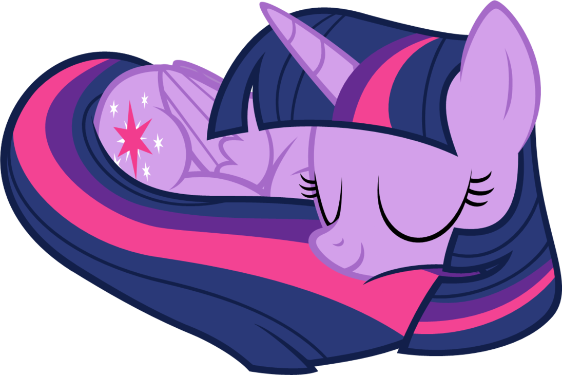 Kb, 1095x730, Sleeping Twilight By Zacat ) - Twilight Sparkle Asleep Clipart (1095x730), Png Download