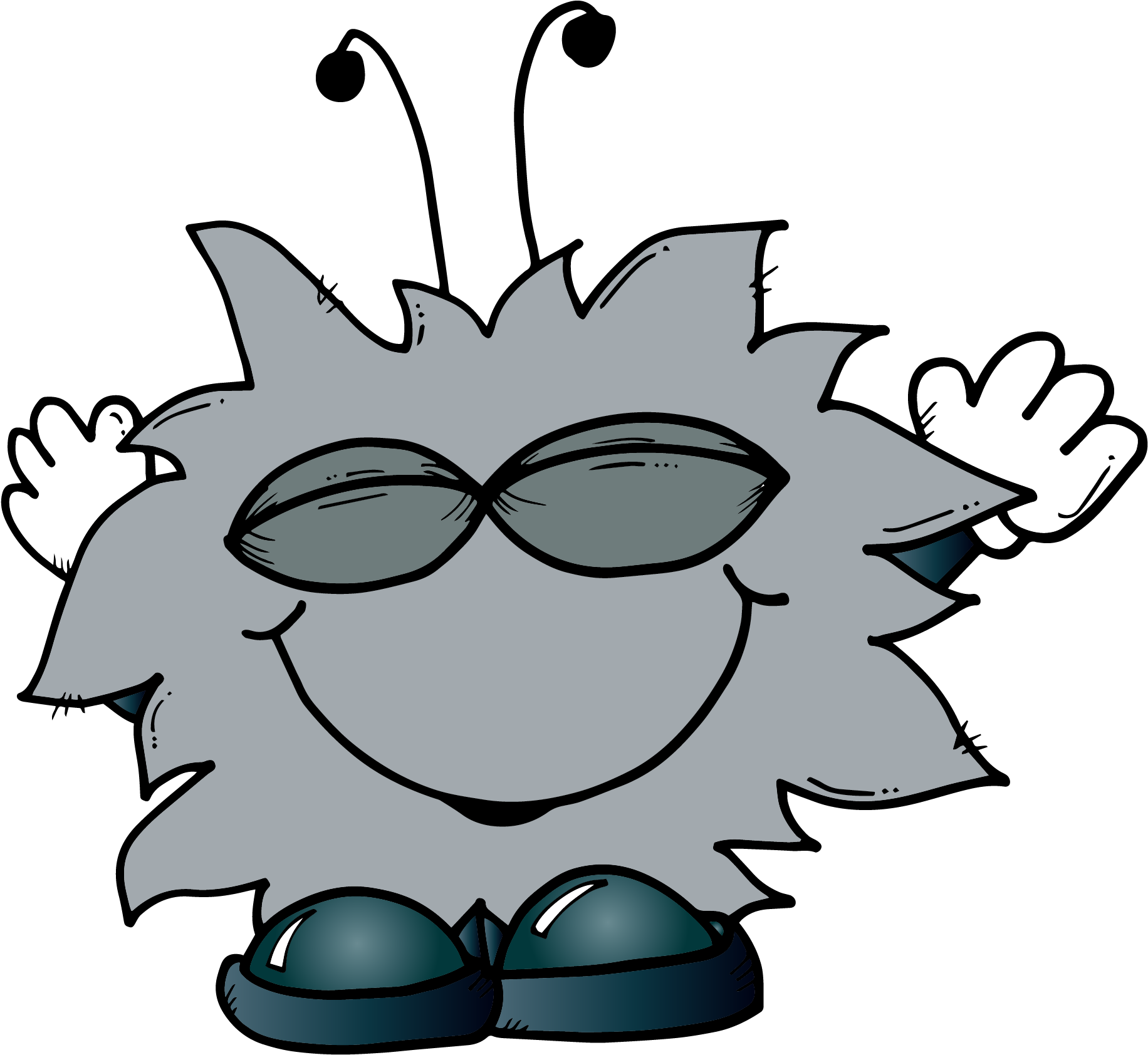 *✿**✿*monster*✿**✿* Clipart, Monstruos - Cartoon - Png Download (1892x1779), Png Download