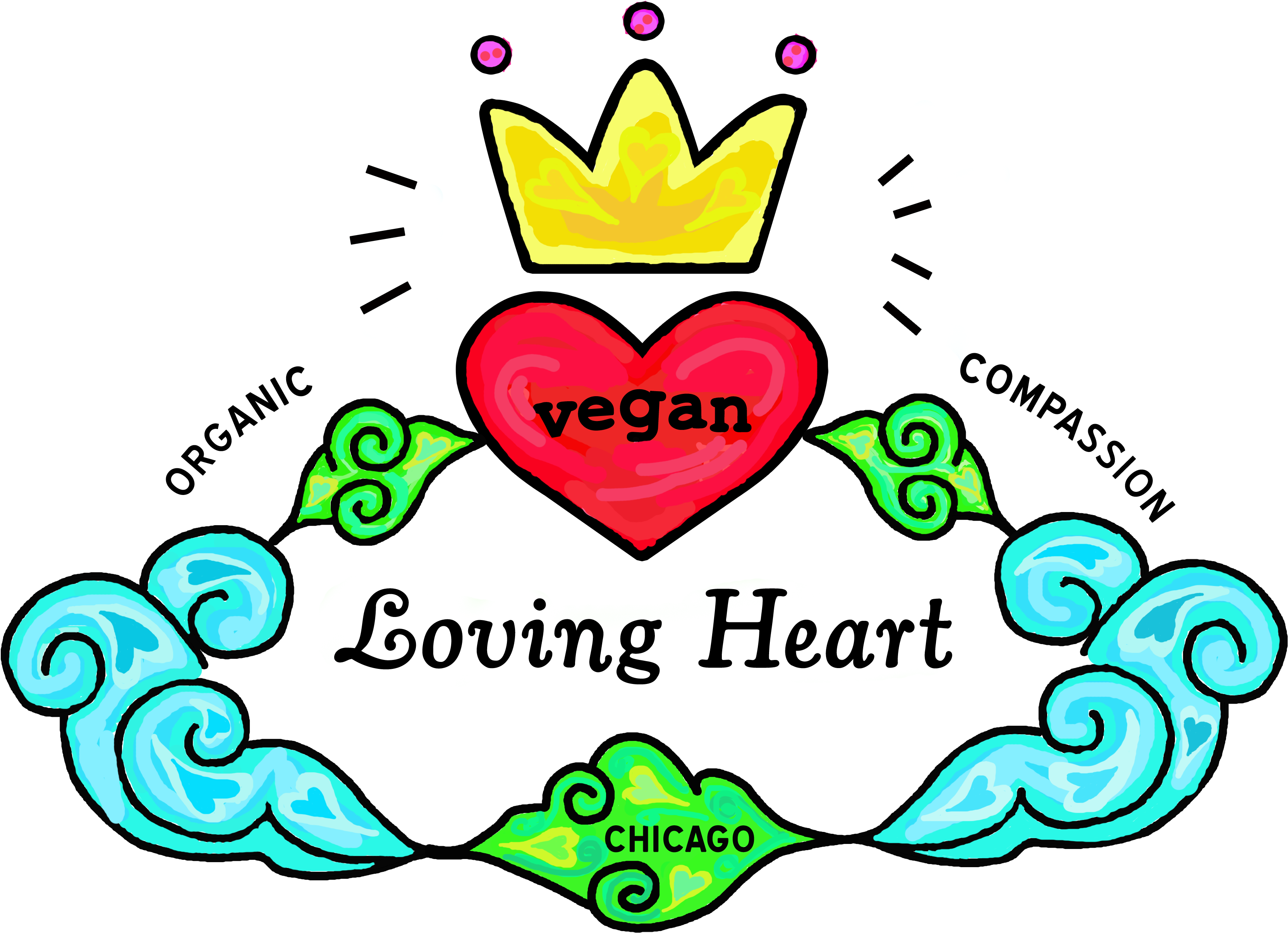 Vegan Heart Clipart (3600x3600), Png Download