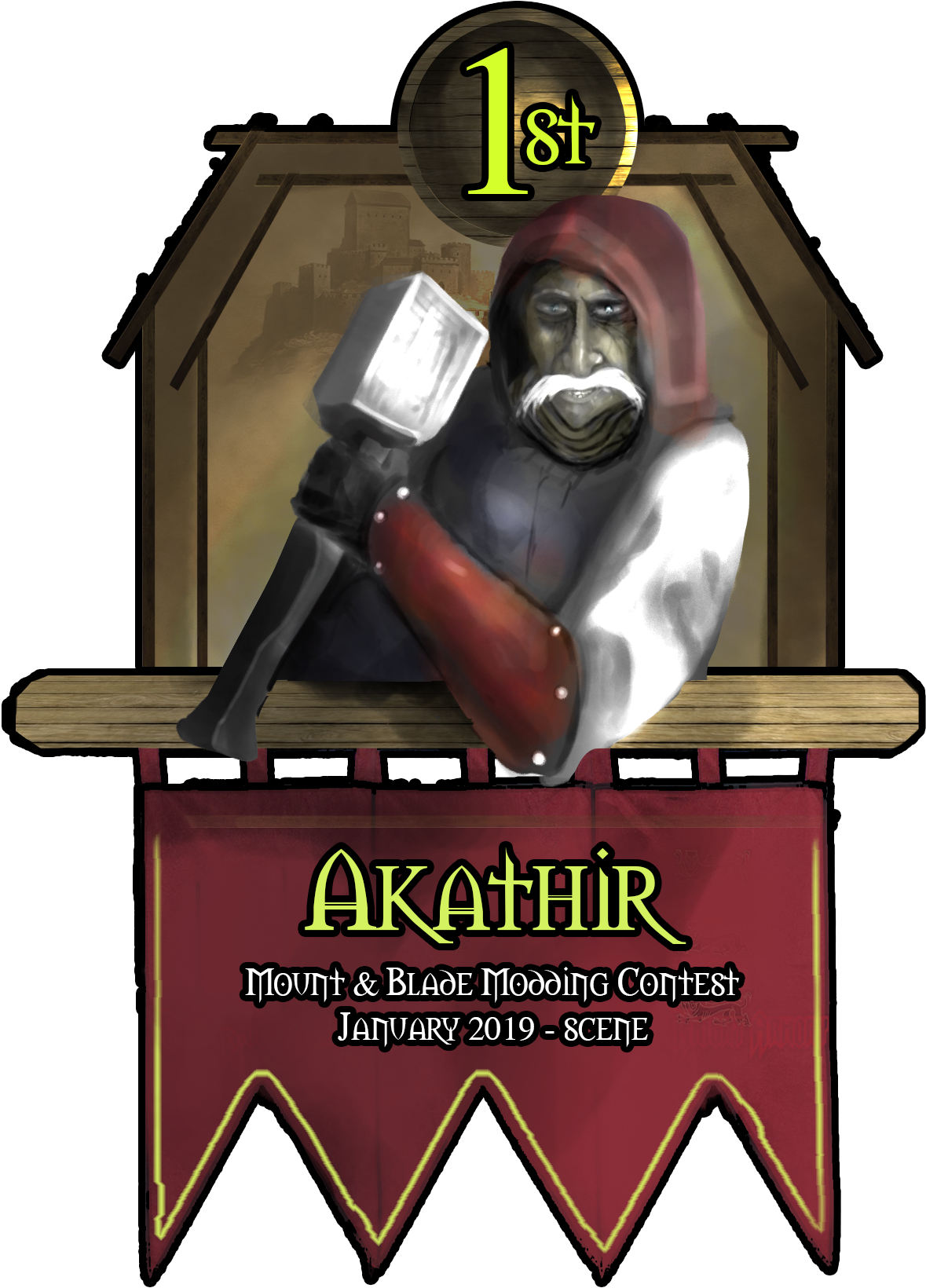 Akathir's Breddock's Booty Beach - Cartoon Clipart (1297x1774), Png Download