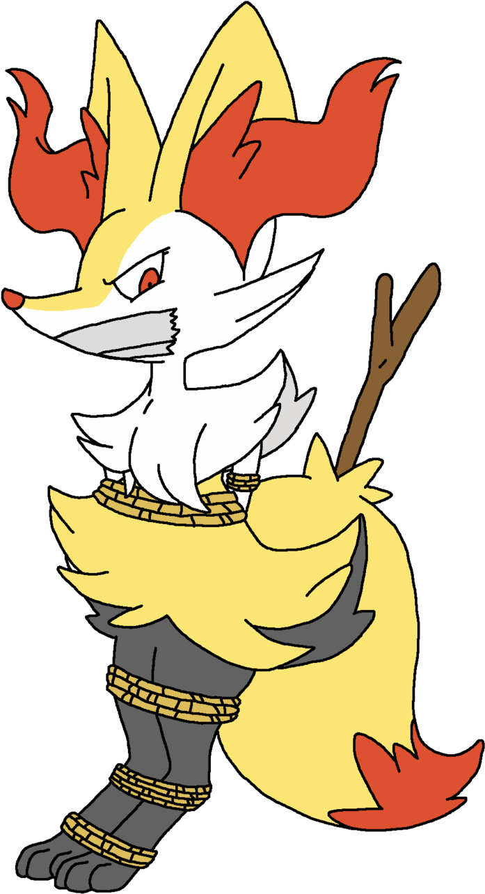 Bondage - Pokemon Braixen In Bondage Clipart (1024x1342), Png Download