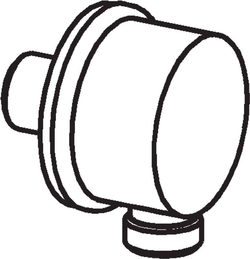 Hansa, Wall Coupling For Shower Hose, G1/2, Clipart (1044x1080), Png Download