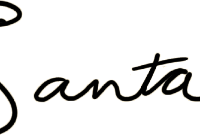 Download Santa Claus Clipart Signature - Calligraphy - Png Download