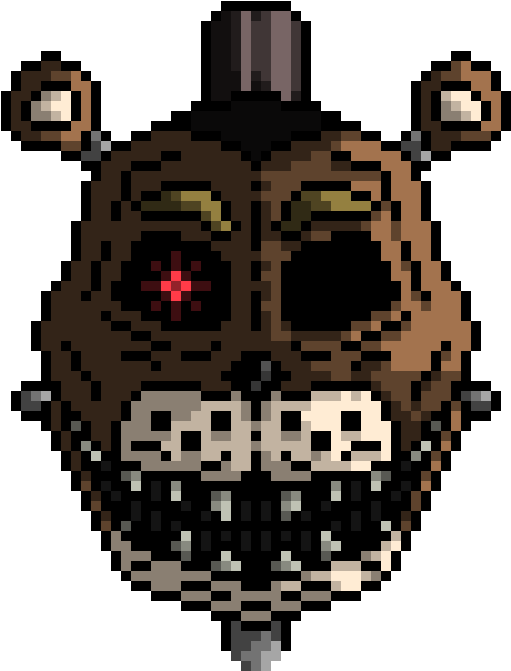 Terror Form Freddy - Схема Для Вышивания Крестиком Clipart (830x840), Png Download