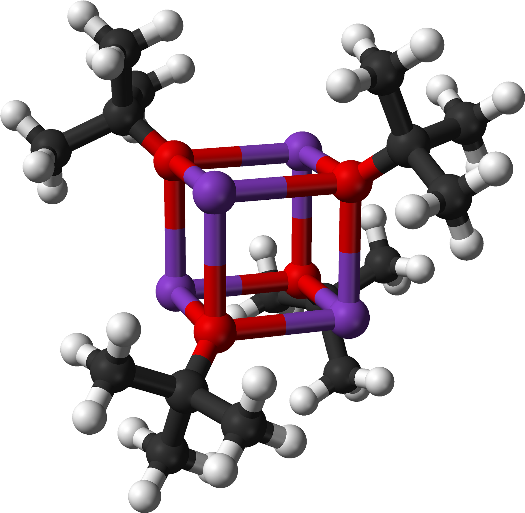 Potassium Tert Butoxide Cubane Tetramer From Xtal 1991 Clipart (2000x1956), Png Download