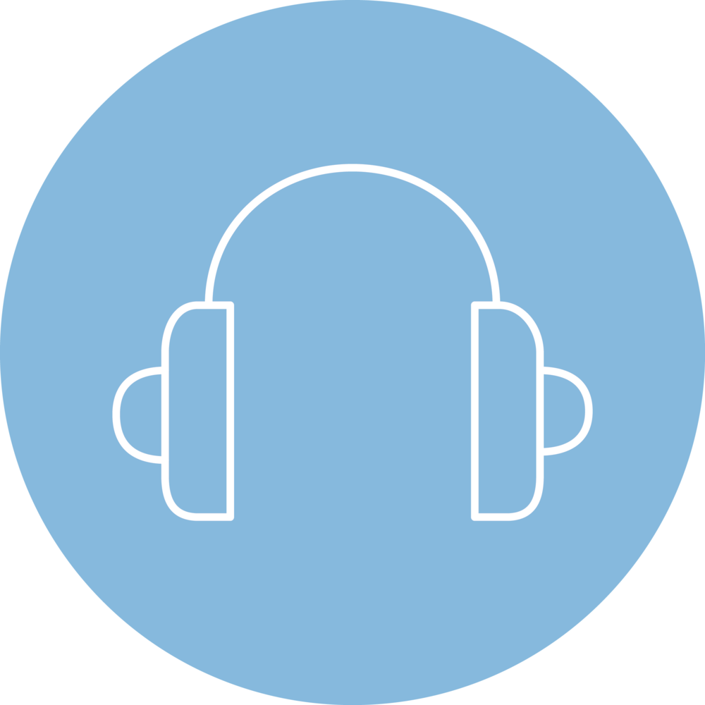 Headphones - Ville De Saint Etienne Clipart (1000x1000), Png Download