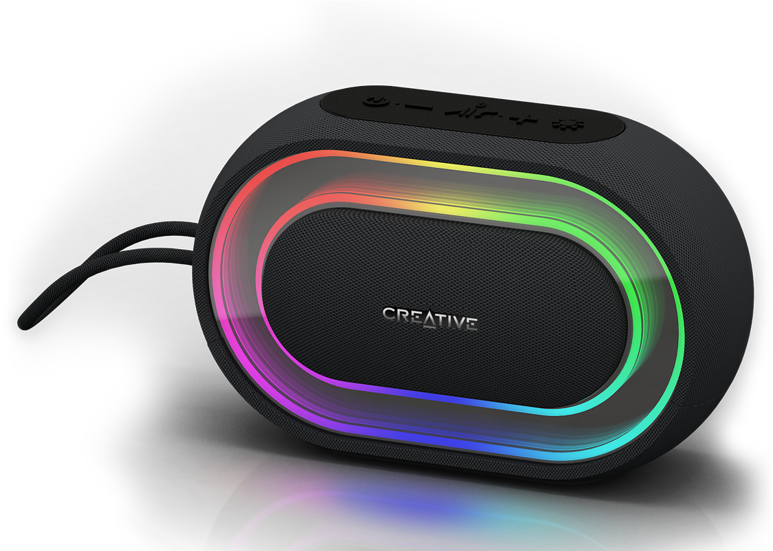 Bluetooth Speaker Png Image - Creative Halo Clipart (1170x800), Png Download