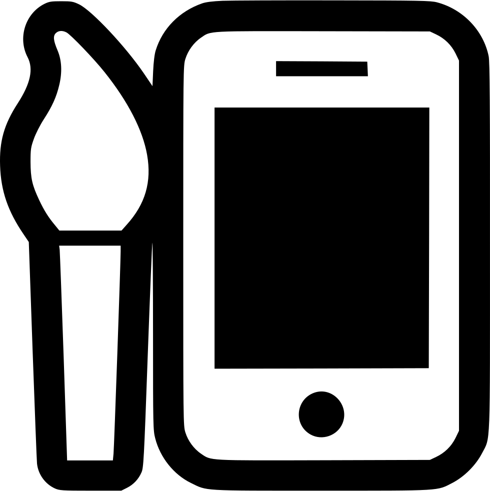 Png File Svg - Mobile Phone Clipart (980x982), Png Download