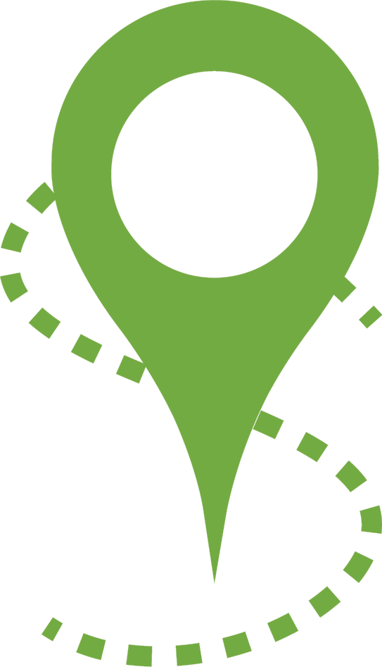 Btrack Global Track Your Car Or Boda Ⓒ - Green Gps Clipart (543x947), Png Download