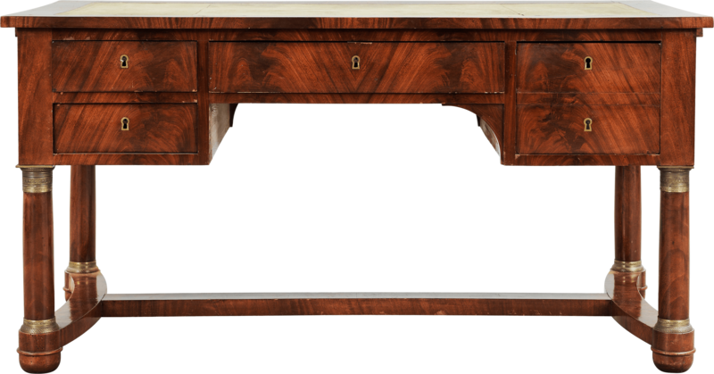Table Png Image - Wood Computer Table Png Clipart (800x419), Png Download