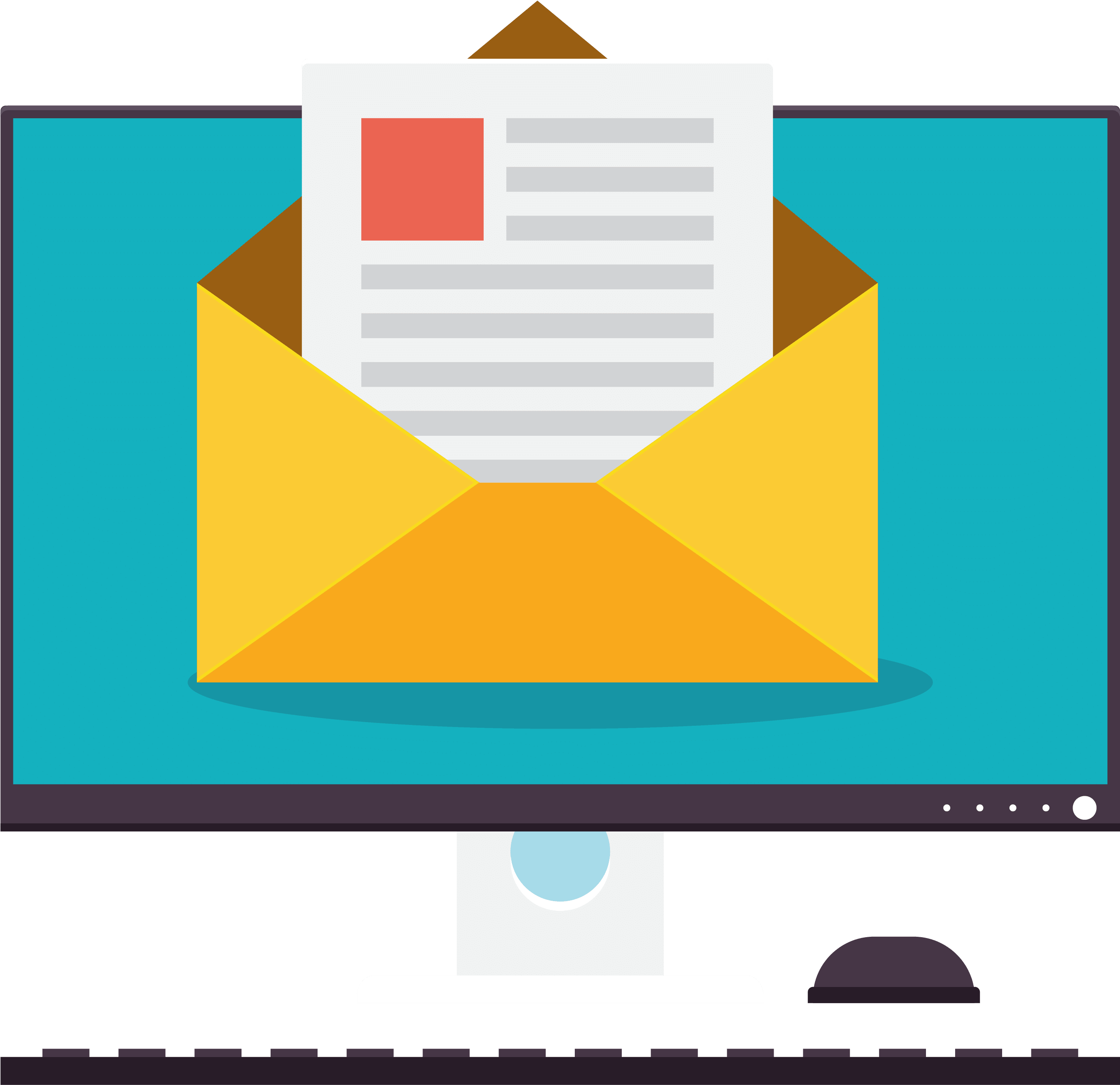 Advertisement Clipart Computer Class - Email Marketing - Png Download (4167x4167), Png Download