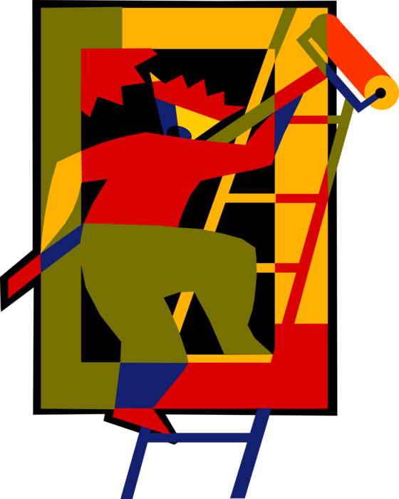 Vector Illustration Of Home Renovation And Decoration Clipart (560x700), Png Download