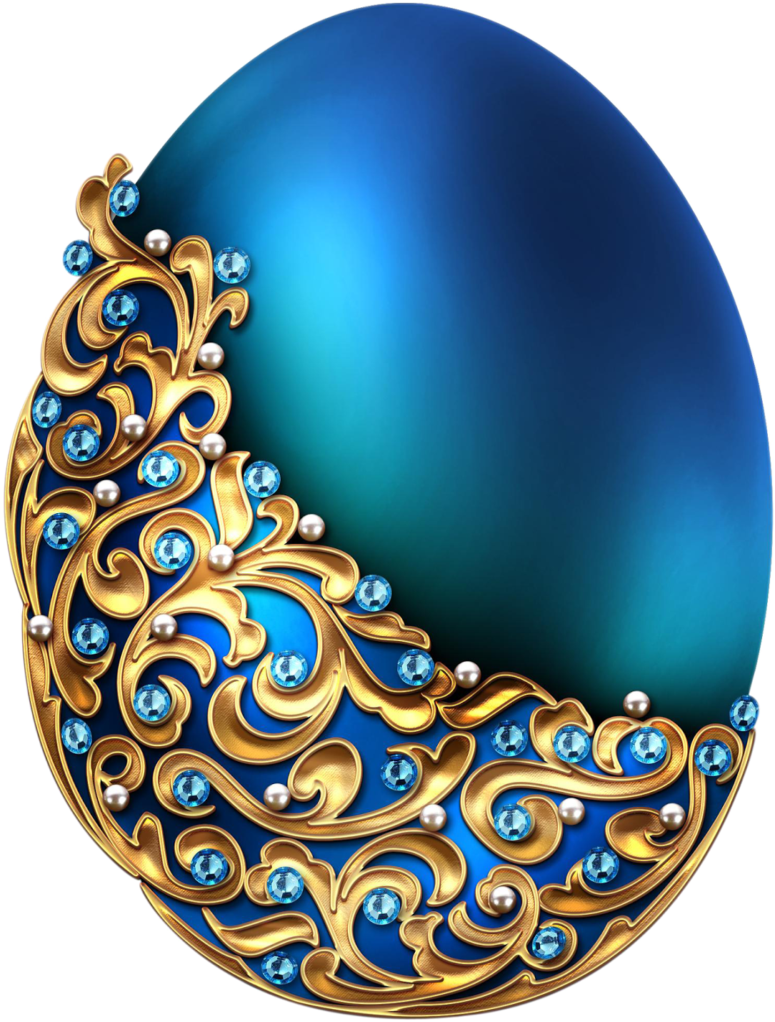 Clipart Png Happy Easter Day - Faberge Eggs Clipart Transparent Png (1455x1600), Png Download